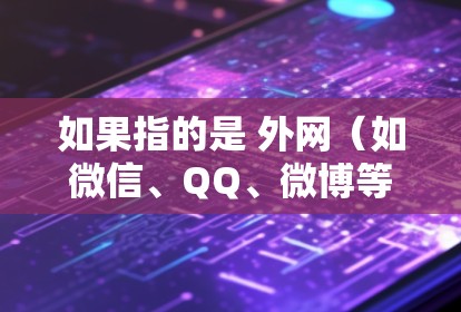 如果指的是 外网（如微信、QQ、微博等）这些平台本身是免费使用的，不会收费。如果你指的是 连外网的加速器，那么以下是一些免费的加速器推荐