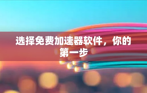 选择免费加速器软件,你的第一步 选择免费加速器软件,你的第一步