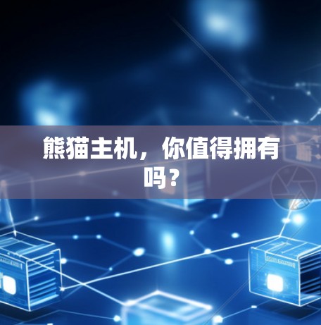 熊猫主机,你值得拥有吗? 熊猫主机,你值得拥有吗?