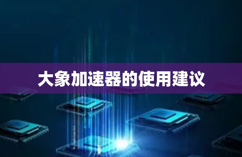 大象加速器的使用建议 大象加速器的使用建议