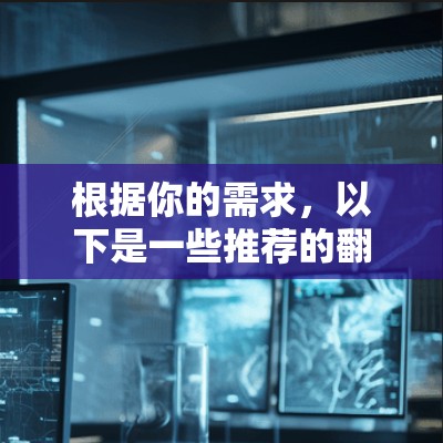 根据你的需求,以下是一些推荐的翻墙软件及其特点 根据你的需求,以下是一些推荐的翻墙软件及其特点
