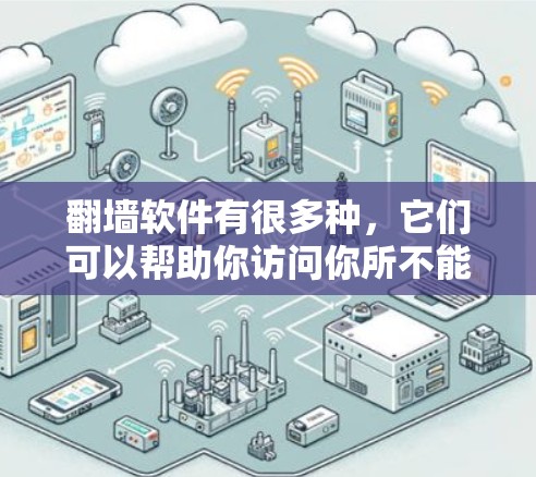 翻墙软件有很多种,它们可以帮助你访问你所不能访问的网络设备或信息。以下是一些常见的翻墙软件及其功能,供你参考 翻墙软件有很多种,它们可以帮助你访问你所不能访问的网络设备或信息。以下是一些常见的翻墙软件及其功能,供你参考