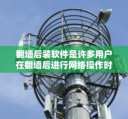 翻墙后装软件是许多用户在翻墙后进行网络操作时会考虑的选择。以下是几种适合翻墙后装软件的推荐,这些软件能够提升用户体验并保护网络安全 翻墙后装软件是许多用户在翻墙后进行网络操作时会考虑的选择。以下是几种适合翻墙后装软件的推荐,这些软件能够提升用户体验并保护网络安全