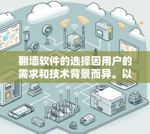 翻墙软件的选择因用户的需求和技术背景而异。以下是一些适合个人用户和刚接触网络隔离的推荐 翻墙软件的选择因用户的需求和技术背景而异。以下是一些适合个人用户和刚接触网络隔离的推荐