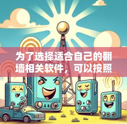 为了选择适合自己的翻墙相关软件,可以按照以下步骤进行 为了选择适合自己的翻墙相关软件,可以按照以下步骤进行