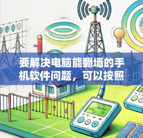 要解决电脑能翻墙的手机软件问题,可以按照以下步骤进行 要解决电脑能翻墙的手机软件问题,可以按照以下步骤进行