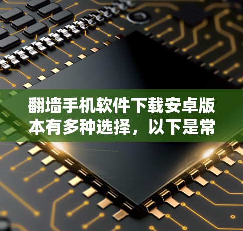 翻墙手机软件下载安卓版本有多种选择,以下是常见的几种 翻墙手机软件下载安卓版本有多种选择,以下是常见的几种