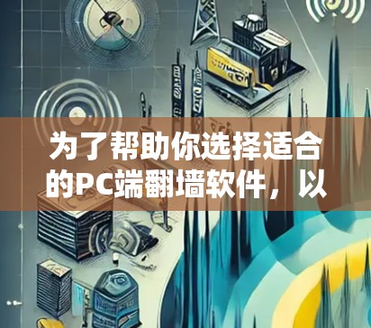 为了帮助你选择适合的PC端翻墙软件,以下是详细的建议 为了帮助你选择适合的PC端翻墙软件,以下是详细的建议