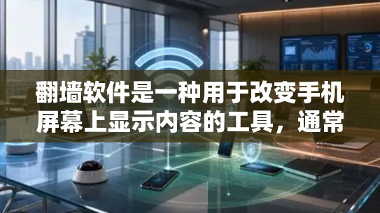 翻墙软件是一种用于改变手机屏幕上显示内容的工具,通常用于网络安全目的。以下是一些常见的翻墙软件及其特点