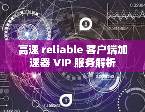 高速 reliable 客户端加速器 VIP 服务解析 高速 reliable 客户端加速器 VIP 服务解析