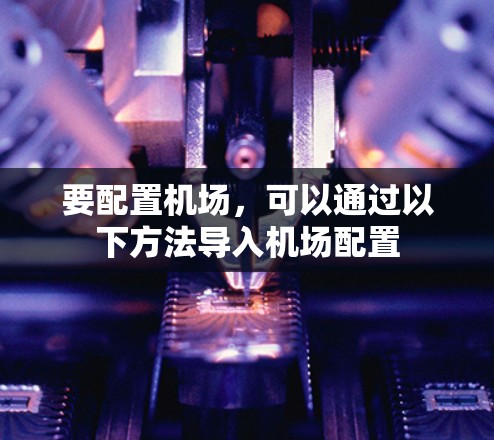 要配置机场,可以通过以下方法导入机场配置 要配置机场,可以通过以下方法导入机场配置