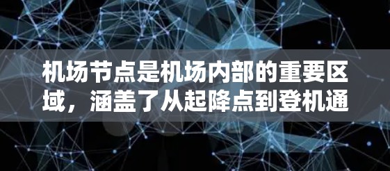 机场节点是机场内部的重要区域，涵盖了从起降点到登机通道和行李取放区等多个关键区域。这些节点的设计和布局直接影响乘客的出行体验和航空安全。以下是一些常见的机场节点及其详细介绍