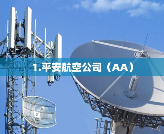 1.平安航空公司(AA) 1.平安航空公司(AA)