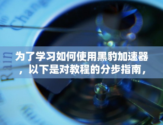 为了学习如何使用黑豹加速器，以下是对教程的分步指南，帮助你系统地掌握该工具