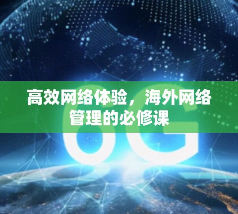 高效网络体验，海外网络管理的必修课