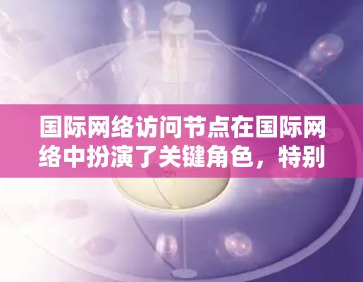 国际网络访问节点在国际网络中扮演了关键角色,特别是在需要访问全球设备的场景下发挥着核心作用。以下是对国际网络访问节点的详细说明