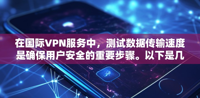 在国际VPN服务中，测试数据传输速度是确保用户安全的重要步骤。以下是几个国际知名VPN服务提供的测速工具，以及一些推荐的测试工具