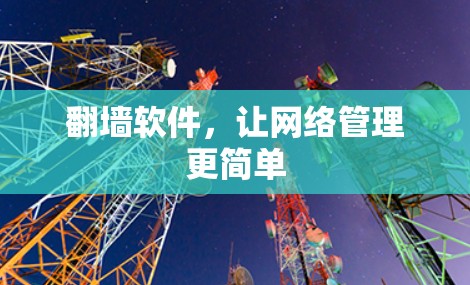 翻墙软件，让网络管理更简单