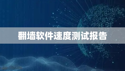 翻墙软件速度测试报告 翻墙软件速度测试报告