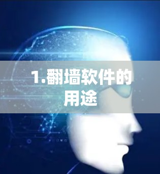 1.翻墙软件的用途 1.翻墙软件的用途