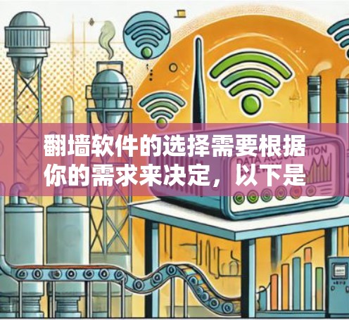 翻墙软件的选择需要根据你的需求来决定，以下是一些实用的推荐，分为几个类别来帮助你选择