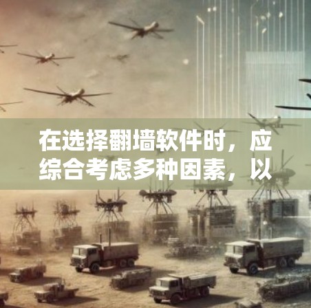 在选择翻墙软件时,应综合考虑多种因素,以确保最佳的网速和用户体验。以下是一个有条理的总结,帮助您做出明智的决策 在选择翻墙软件时,应综合考虑多种因素,以确保最佳的网速和用户体验。以下是一个有条理的总结,帮助您做出明智的决策