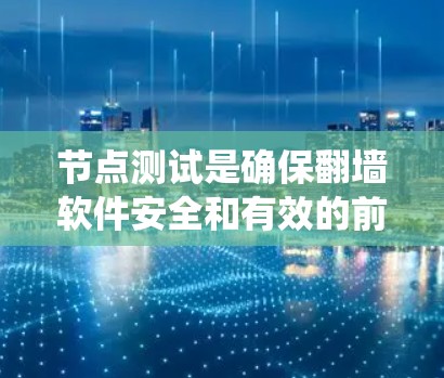 节点测试是确保翻墙软件安全和有效的前提，是一个系统化的过程，涉及多个步骤和因素的综合考虑。以下是对节点测试的详细总结
