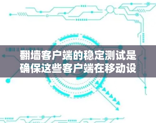 翻墙客户端的稳定测试是确保这些客户端在移动设备上高效运行的关键步骤。以下是对翻墙客户端稳定测试的详细分析和建议