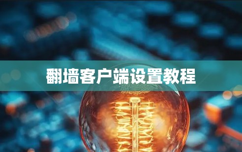 翻墙客户端设置教程