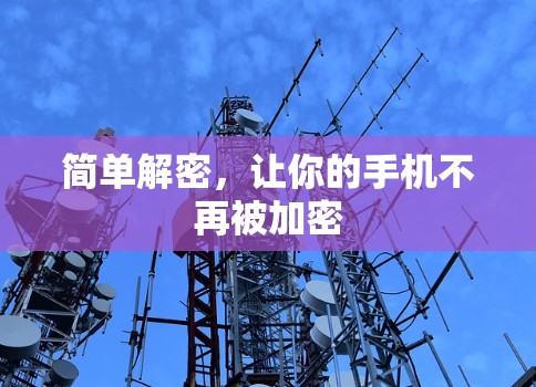 简单解密,让你的手机不再被加密 简单解密,让你的手机不再被加密