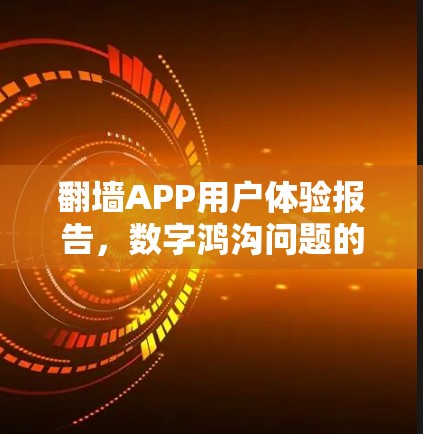 翻墙APP用户体验报告,数字鸿沟问题的深度解析 翻墙APP用户体验报告,数字鸿沟问题的深度解析