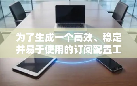 为了生成一个高效、稳定并易于使用的订阅配置工具,以下是一个分步骤的思考过程 为了生成一个高效、稳定并易于使用的订阅配置工具,以下是一个分步骤的思考过程