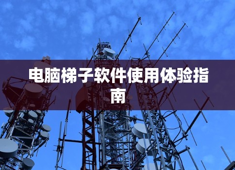 电脑梯子软件使用体验指南