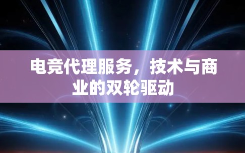 电竞代理服务,技术与商业的双轮驱动 电竞代理服务,技术与商业的双轮驱动