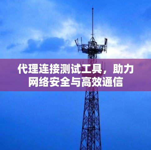 代理连接测试工具,助力网络安全与高效通信 代理连接测试工具,助力网络安全与高效通信